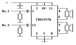 Усилитель на TDA1557Q